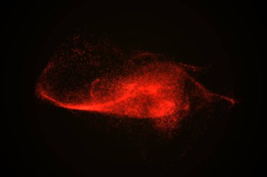Arka plan kırmızı parlayan parçacıkların yapılmış