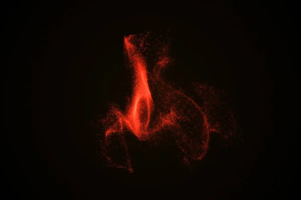 Fondo abstracto hecho de partículas brillantes rojas — Foto de Stock