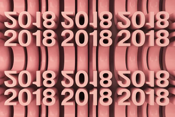 Kılavuz kırmızı yeni 2018 yıl şekiller