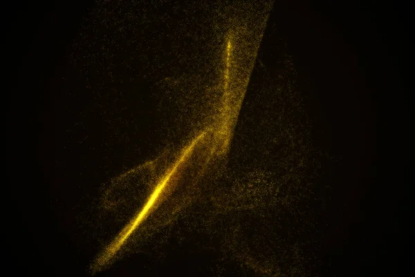 Fondo abstracto hecho de partículas brillantes amarillas — Foto de Stock