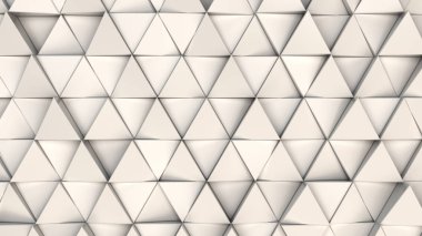 Beyaz üçgen prizmalar paterni