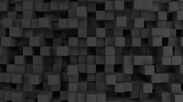 Wall of grey cubes