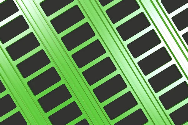 Black and green architectural elements — Stock Photo, Image