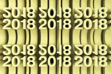 Kılavuz sarı yeni 2018 yıl şekiller