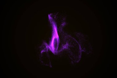 Arka plan mor parlak parçacıkların yapılmış