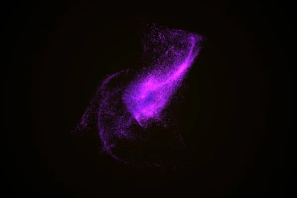 Fondo abstracto hecho de partículas violetas brillantes — Foto de Stock