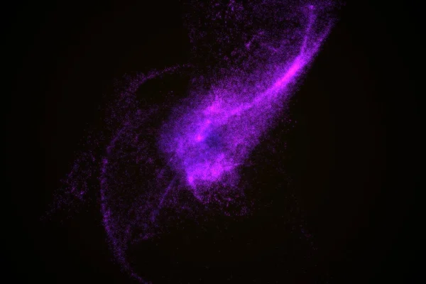 Fondo abstracto hecho de partículas violetas brillantes — Foto de Stock