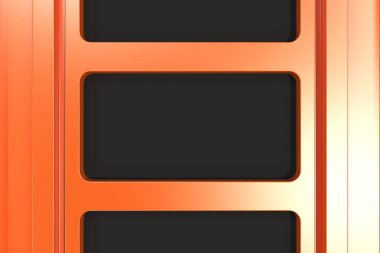 Siyah ve turuncu mimari elemanlar