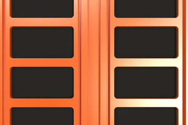 Black and orange architectural elements — Stock Photo, Image