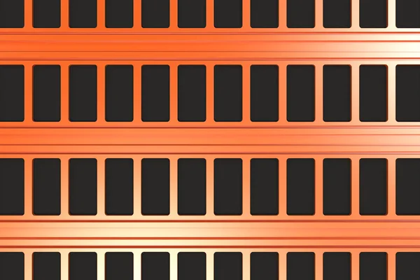 Zwart en oranje architectonische elementen — Stockfoto