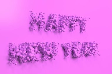 Sıvı mor mutlu yeni yıl kelimelik damla violet backgrou