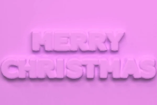 Violet Merry Christmas words bas-relief — Stock Photo, Image