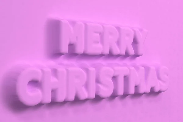 Violet Feliz Natal palavras baixo-relevo — Fotografia de Stock