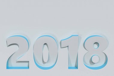 2018 numara kısma mavi tarafı ile beyaz yüzeyi