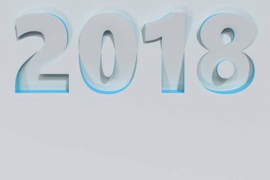 2018 numara kısma mavi tarafı ile beyaz yüzeyi