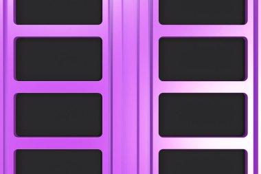 Siyah ve mor mimari elemanlar