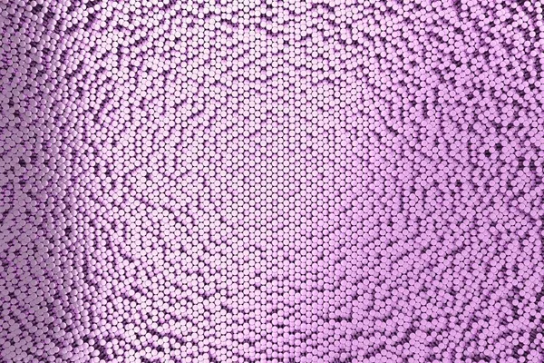 Muster violett gebürsteter Metallzylinder unterschiedlicher Länge — Stockfoto