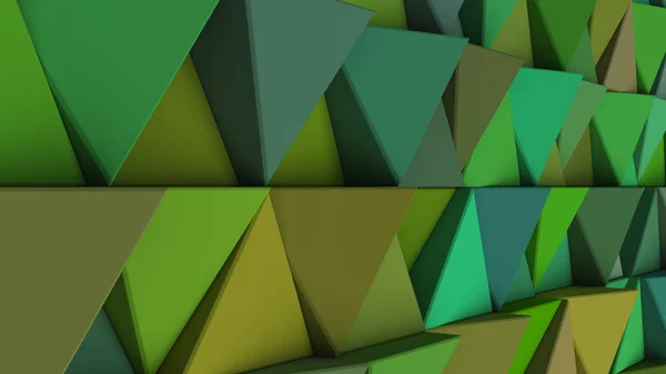 Patrón de prismas de triángulo verde — Foto de Stock