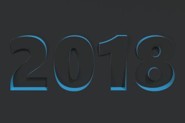 2018 numara kısma mavi tarafı ile siyah yüzeyi