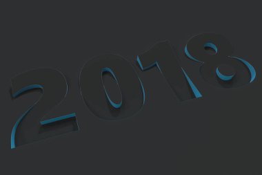 2018 numara kısma mavi tarafı ile siyah yüzeyi