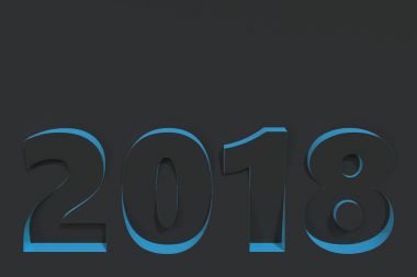 2018 numara kısma mavi tarafı ile siyah yüzeyi