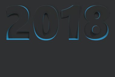 2018 numara kısma mavi tarafı ile siyah yüzeyi