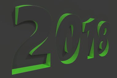 2018 numara kısma yeşil taraf ile siyah yüzeyi