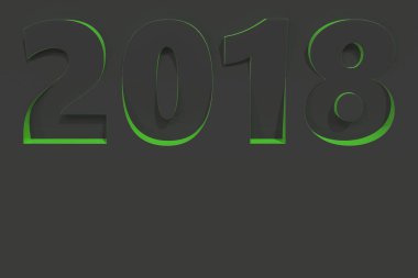 2018 numara kısma yeşil taraf ile siyah yüzeyi