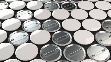 Siyah arka plan üzerine beyaz boş rozetleri