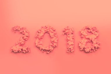 Kırmızı zemin üzerine kırmızı sıvı 2018 numarasıyla damla