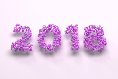 beyaz zemin üzerine Menekşe topları numaradan 2018