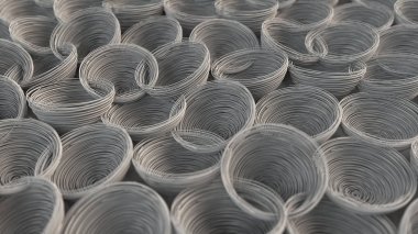 Arka plan beyaz bobin giderse den