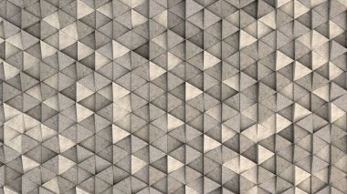 Beton üçgen prizmalar paterni