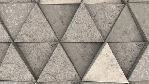 Beton üçgen prizmalar paterni — Stok fotoğraf