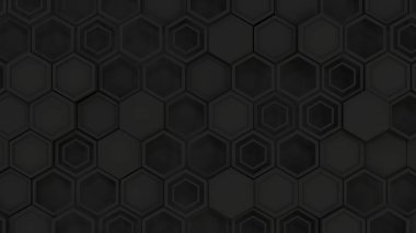 3d arka plan siyah altıgen yaptı