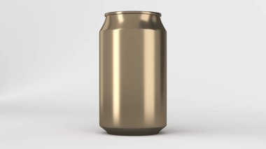 Boş küçük altın alüminyum tozu mockup olabilir