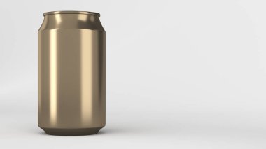 Boş küçük altın alüminyum tozu mockup olabilir