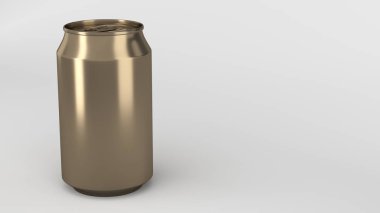 Boş küçük altın alüminyum tozu mockup olabilir