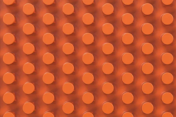 Superficie naranja lisa con cilindros — Foto de Stock