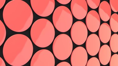 Siyah arka plan üzerine boş kırmızı rozet