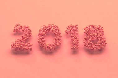 kırmızı zemin üzerine kırmızı topları numaradan 2018