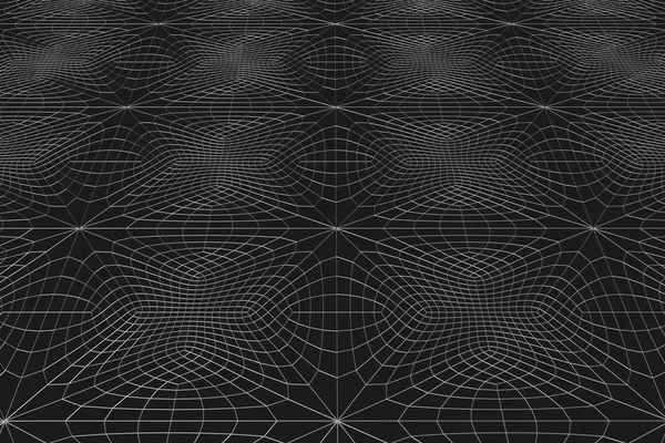 Líneas de alambres metálicos en superficie negra — Foto de Stock