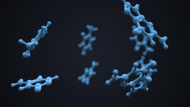 Nucleobases Ácido Nucleico Dna Rna Adenina Guanina Timina Citosina Ilustração — Vídeo de Stock