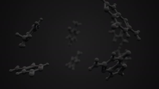 Dna Rna の核酸塩基 アデニン グアニン チミン シトシン3 レンダリング図 — ストック動画