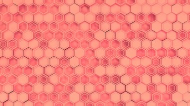 3d arka plan kırmızı altıgen yaptı