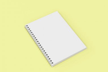 Garı defter sarmal Sarı zemin üzerine bağlı