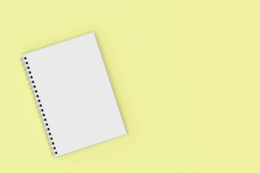 Garı defter sarmal Sarı zemin üzerine bağlı