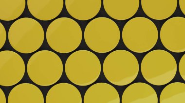 Siyah arka plan üzerine boş sarı rozeti