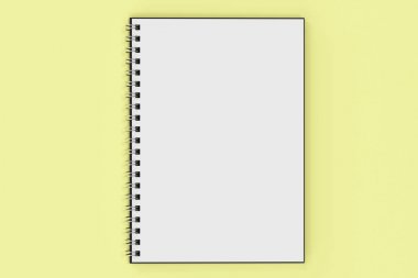 Garı defter sarmal Sarı zemin üzerine bağlı