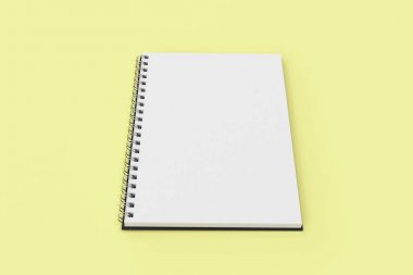 Garı defter sarmal Sarı zemin üzerine bağlı